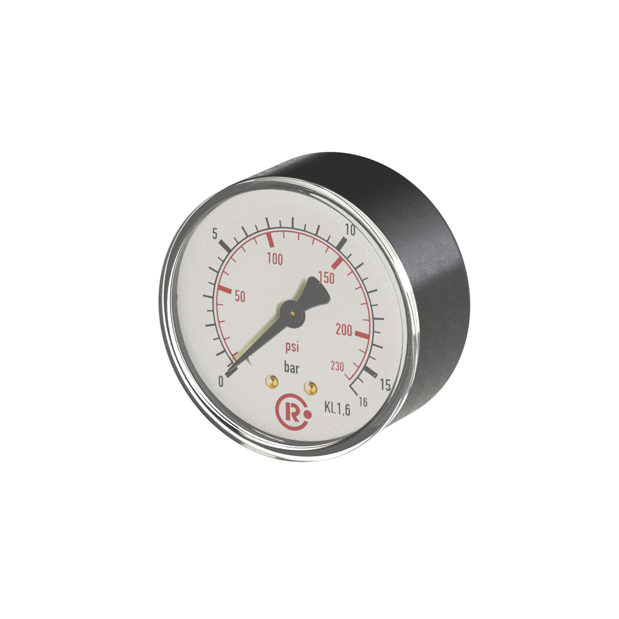Standard pressure gauge, rear centric - Riegler K75