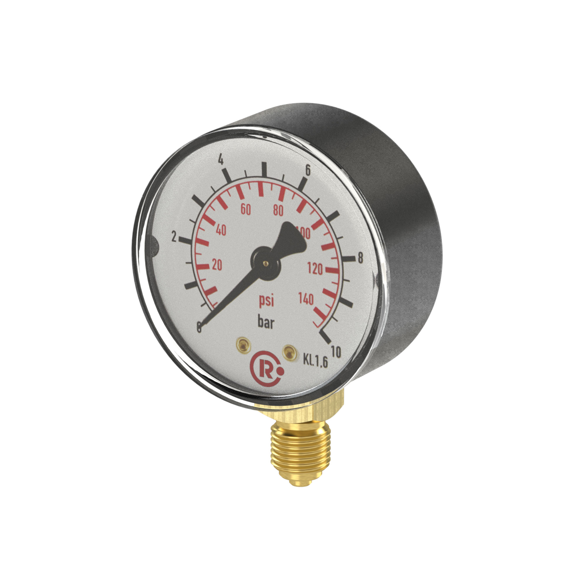 Standard pressure gauge, radial bottom - Riegler K74