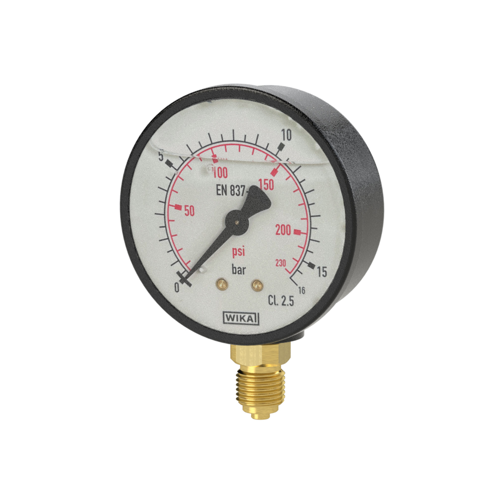 Glyzerinmanometer, Kunststoff, G 1/4 unten - Riegler K17