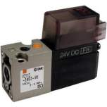 SMC VZ110-5DO-M5-Q. VZ100, 3 Port Solenoid Valve, Rubber Seal, Metric
