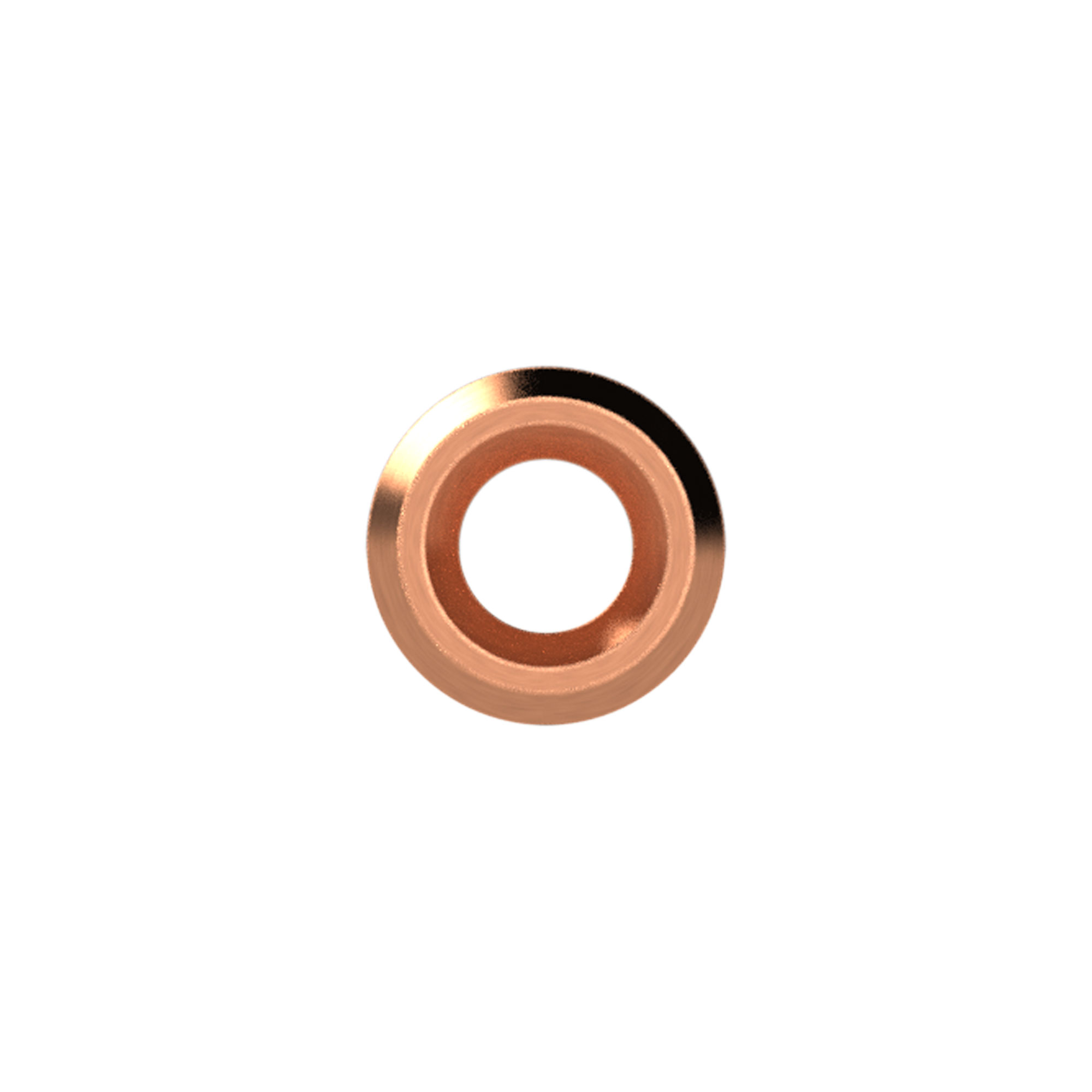 Pressure gauge - profile seal, for thread G 1/4, Aluminium - Riegler 102617