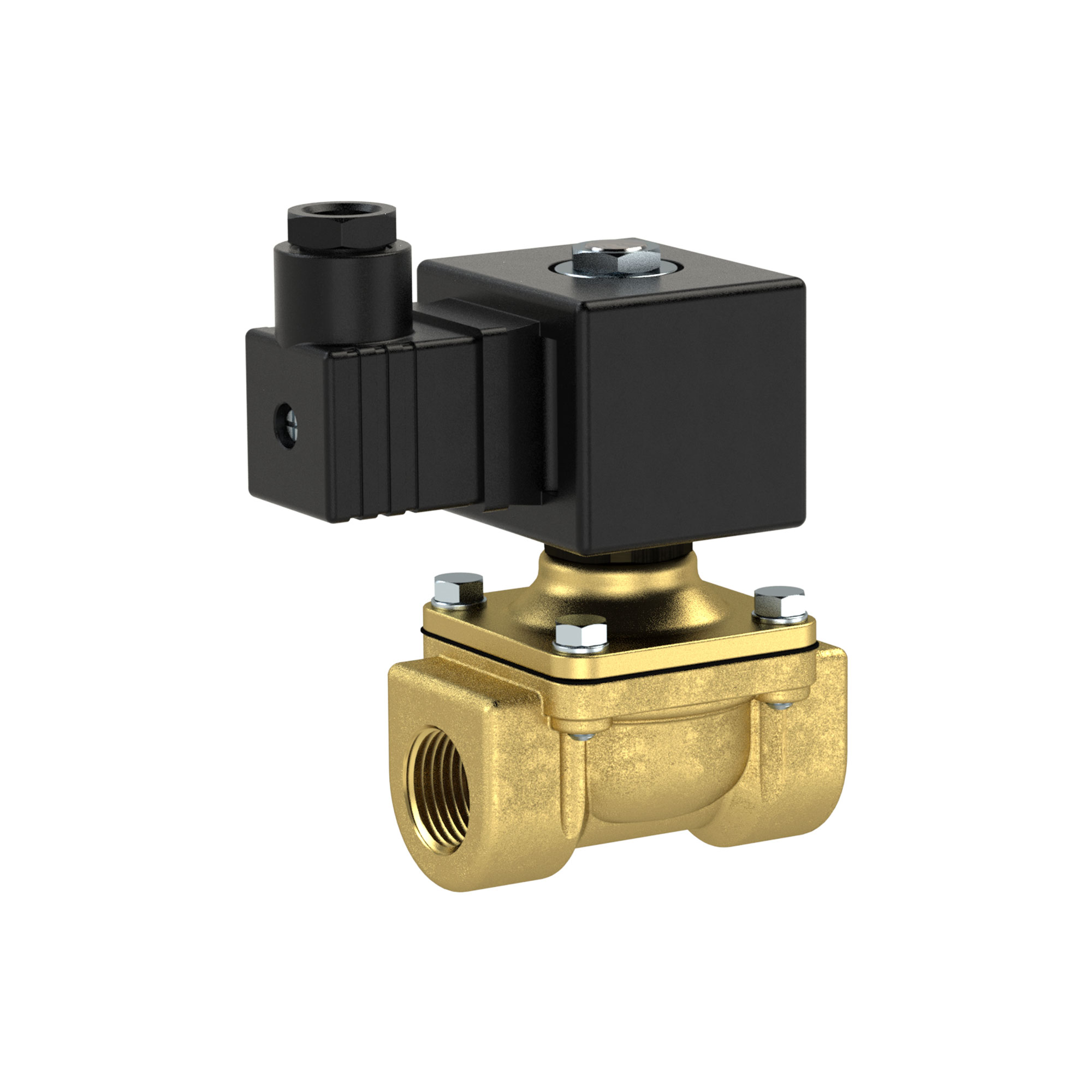 2/2-solenoid valve,NC,force pilot operat.,230-240V,G1/2,PN0-14bar - Riegler 102905