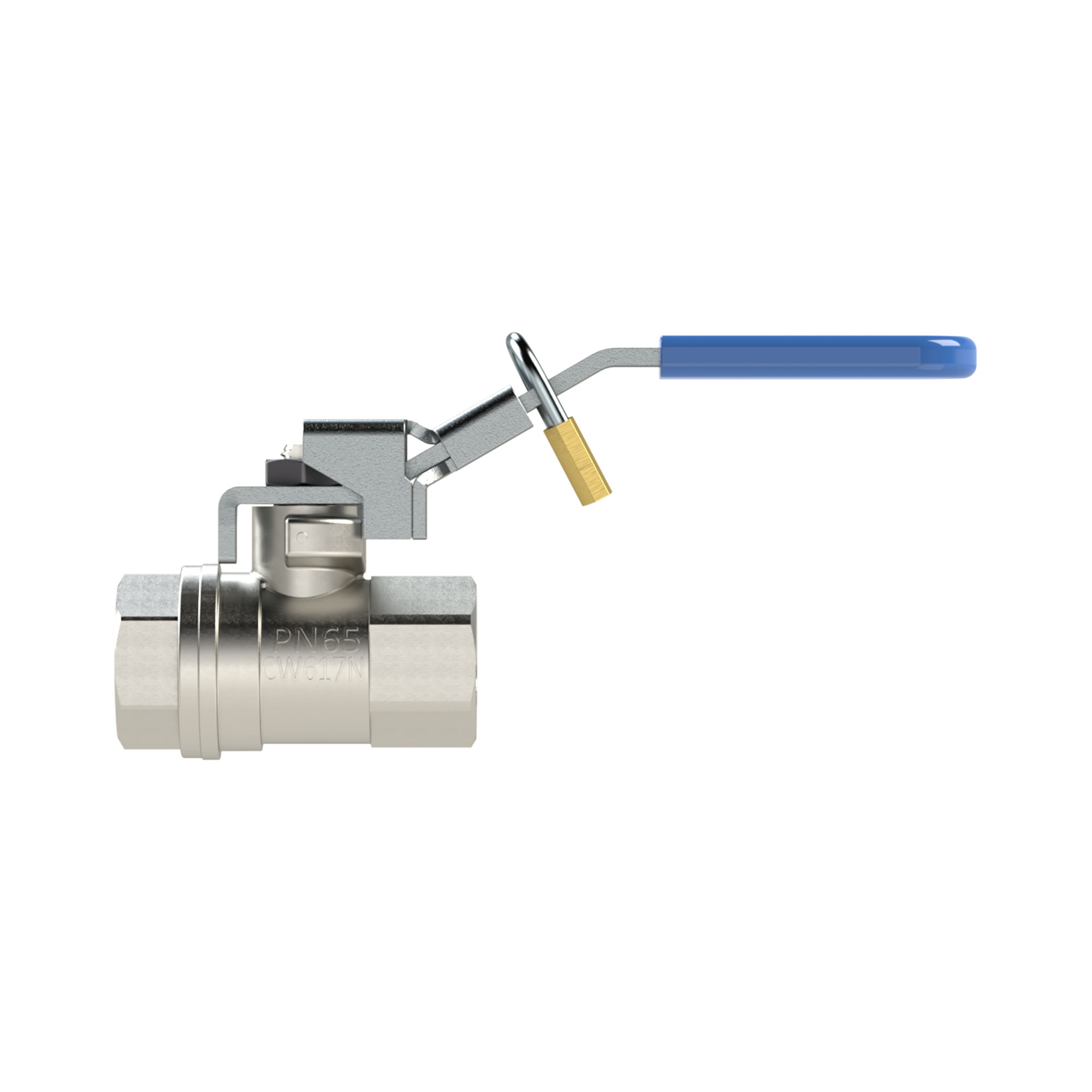 Safety ball valve, lockable, without venting hole, Rp 2 - Riegler 103148