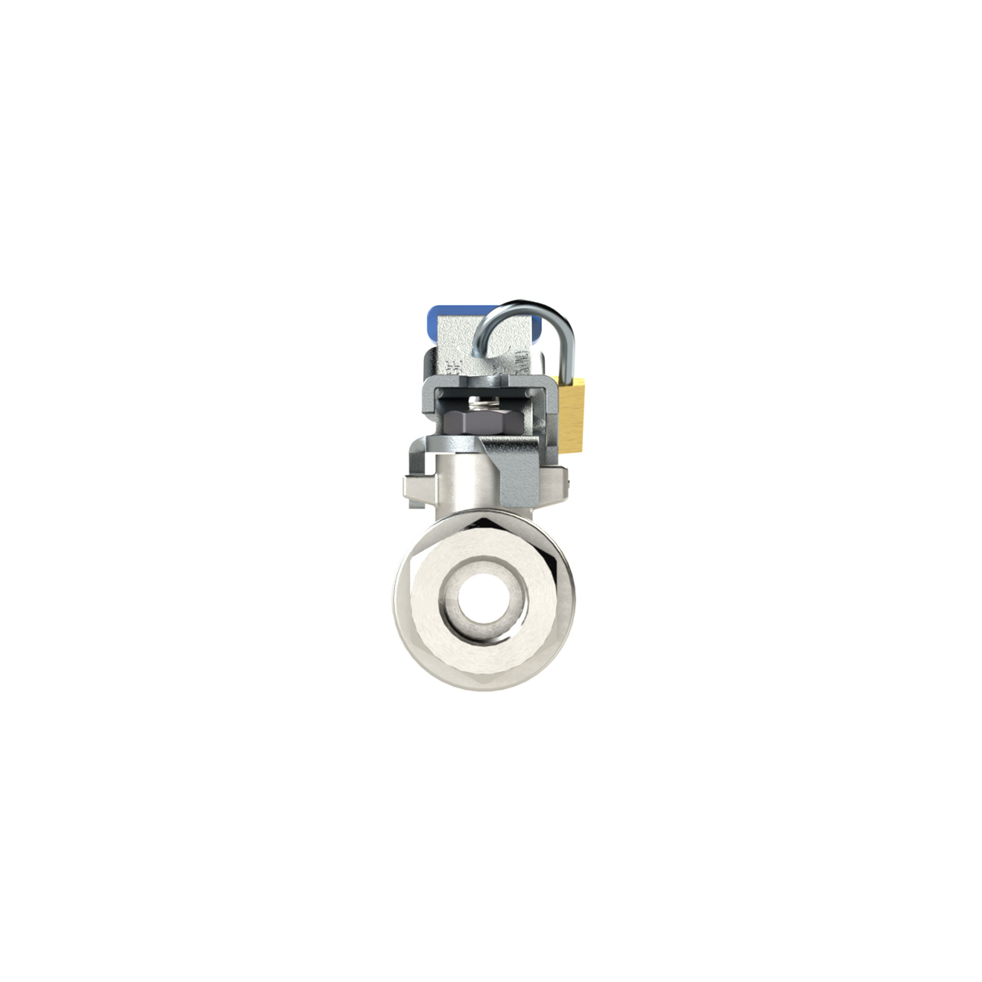 Safety ball valve, lockable, without venting hole, Rp 2 - Riegler 103148
