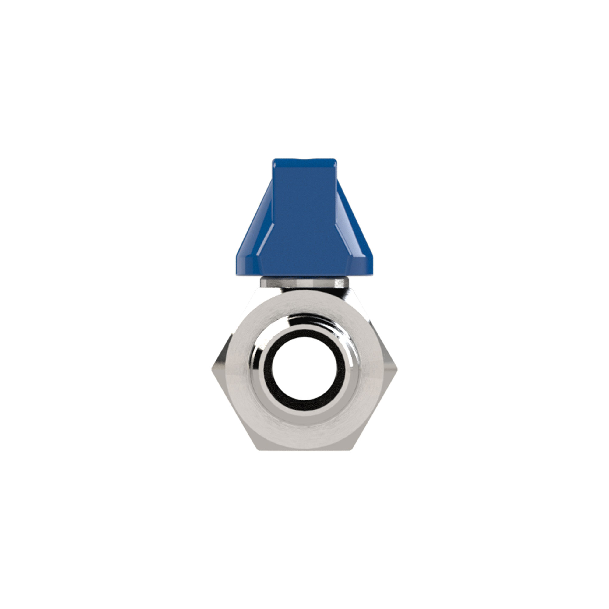Mini-Kugelhahn, Edelstahl 1.4401, IG/AG, G 1/4, DN 8 - Riegler 103492