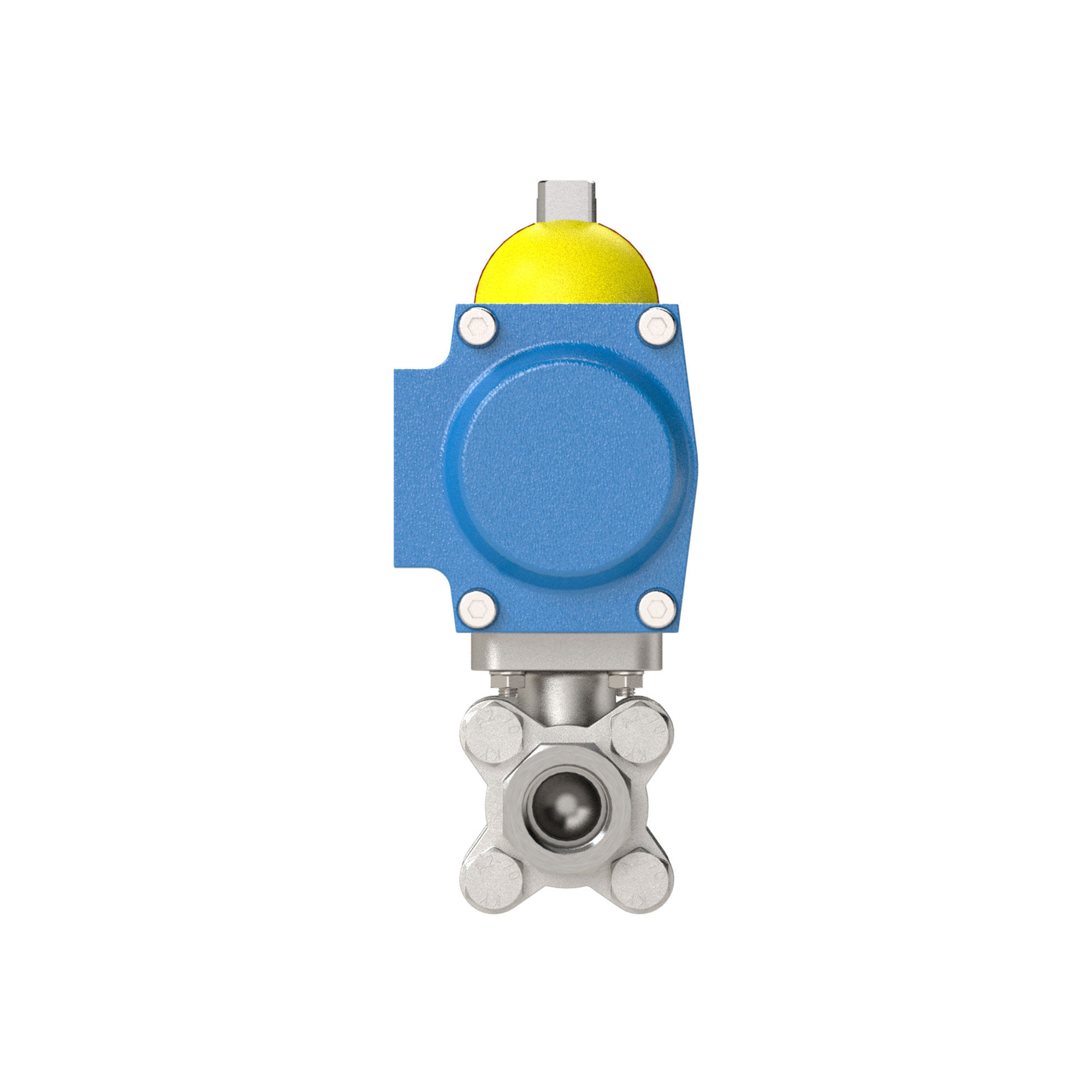 Stainless steel ball valve, Pneumat. actuation drive, Rp 1 - Riegler 103608
