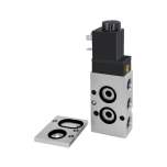 Riegler 103654. 3/2-5/2-Wegeventil, NAMUR, Luftfeder, G 1/4, 24 V DC