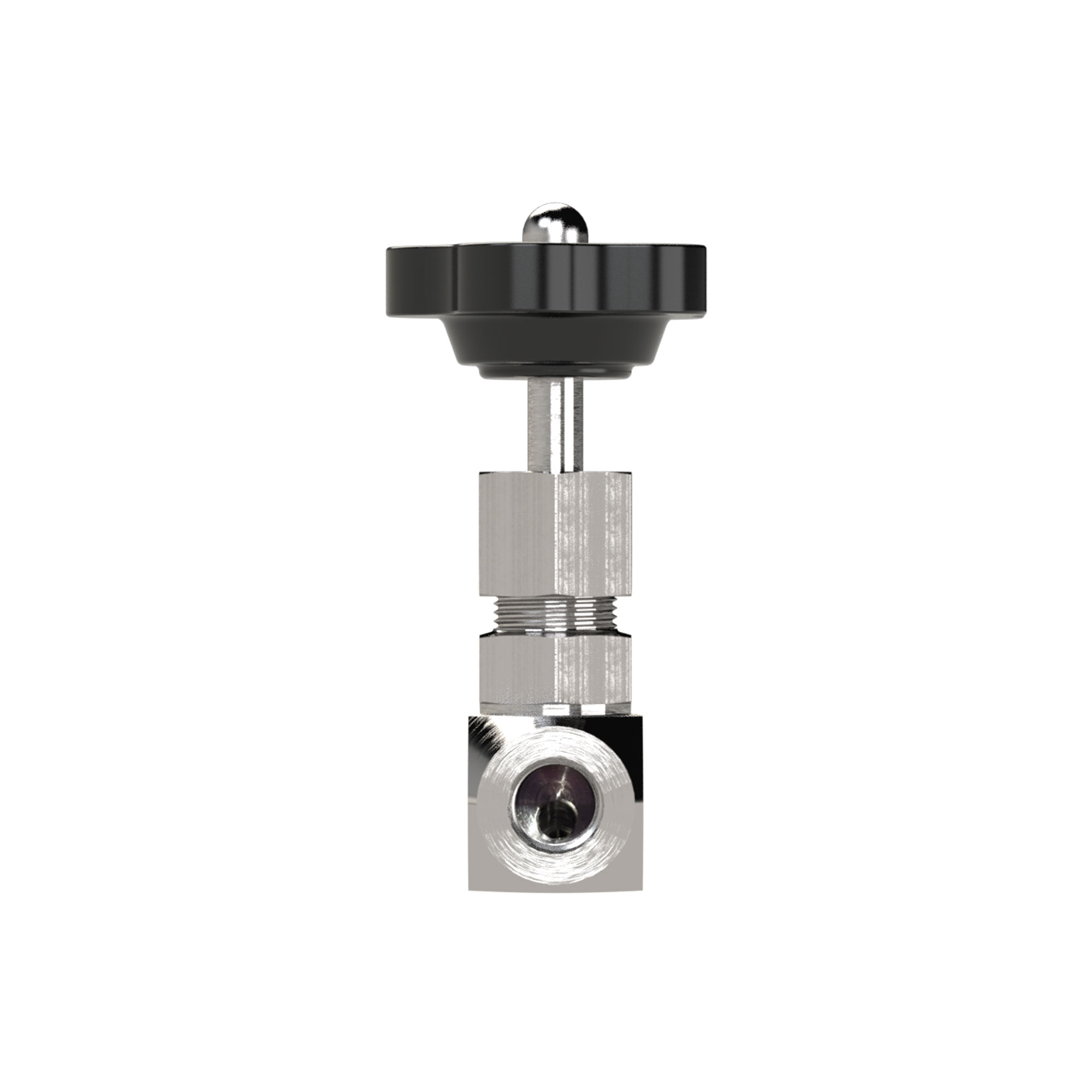 Needle valve, Stainless steel 1.4571, G 1/4, DN 5 - Riegler 103769