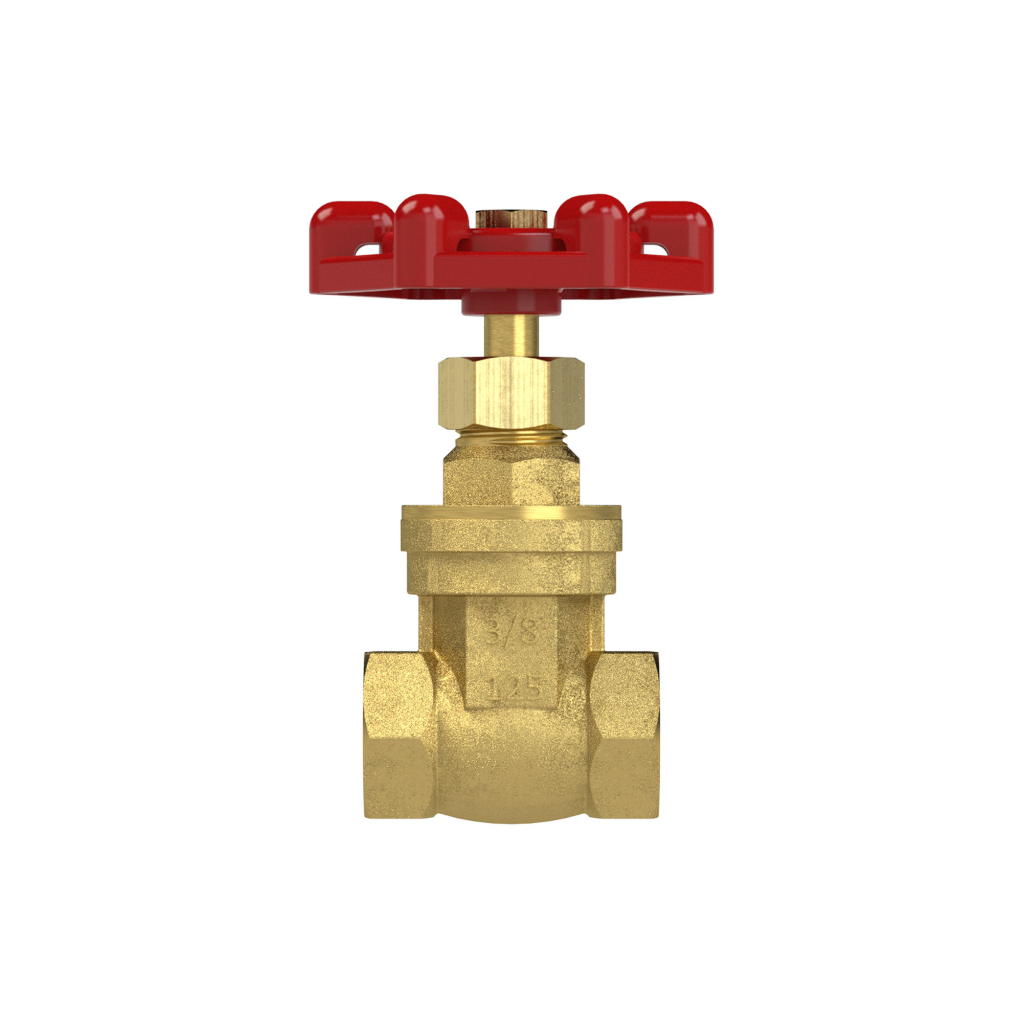 Muffen-Absperrschieber, ohne Spindelhub, Messing, G 1 1/2, DN 40 - Riegler 103779