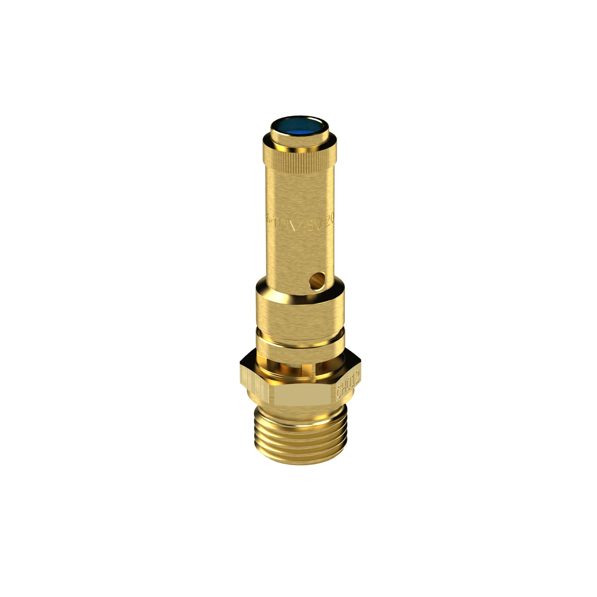 Full stroke safety valve DN 8, G 1/4, Trigger pressure 37 bar - Riegler 189229