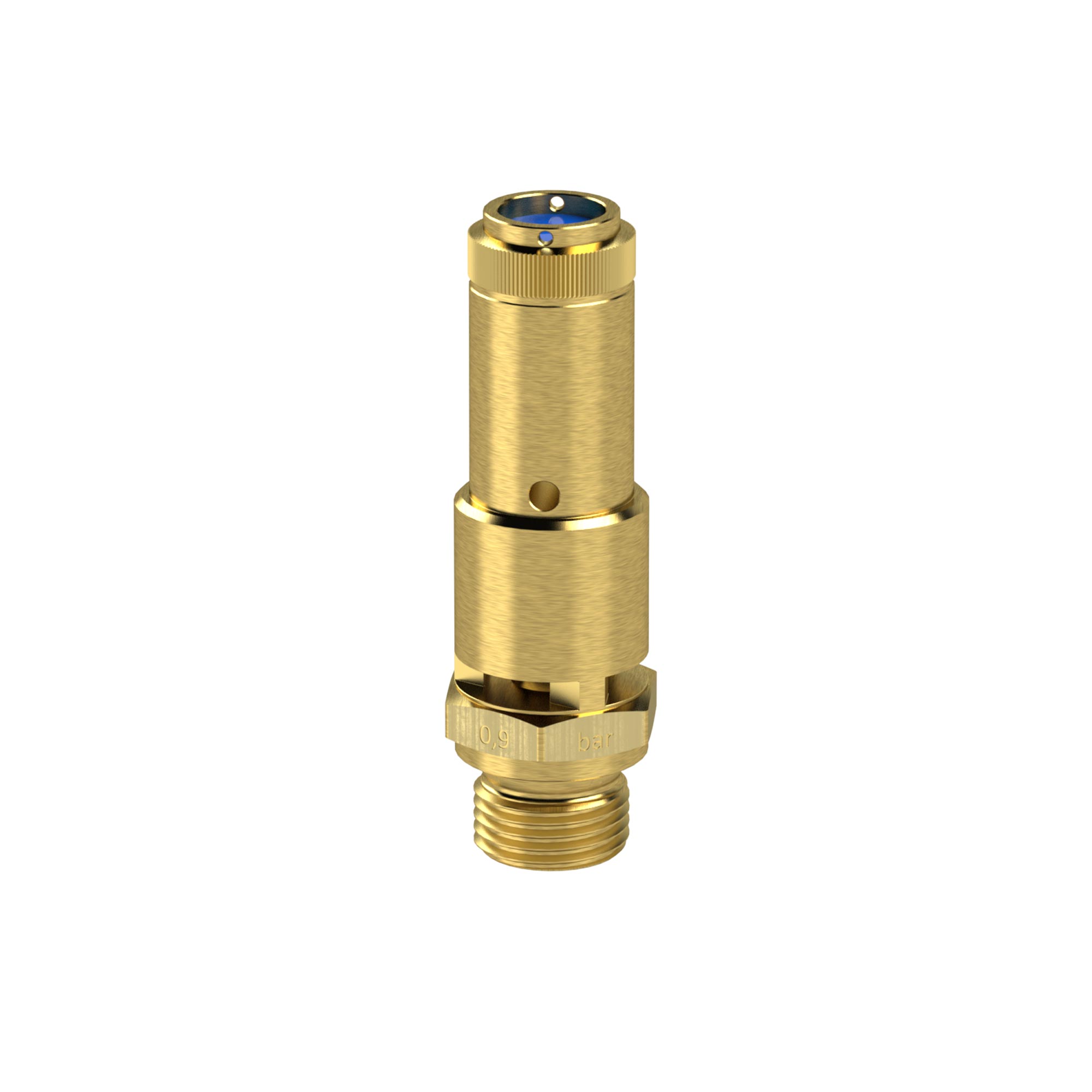 Full stroke safety valve DN 10, G 3/4, Trigger pressure 15 bar - Riegler 104751