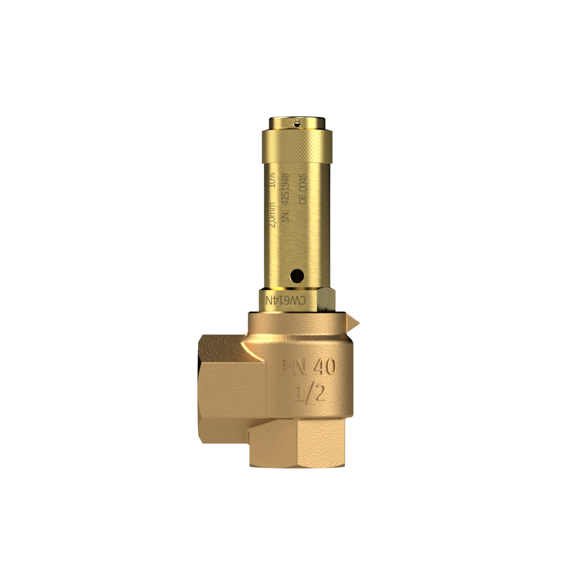 Eck-Sicherheitsventil, Sattdampf, G 1, Ansprechdruck 4 bar - Riegler 105493