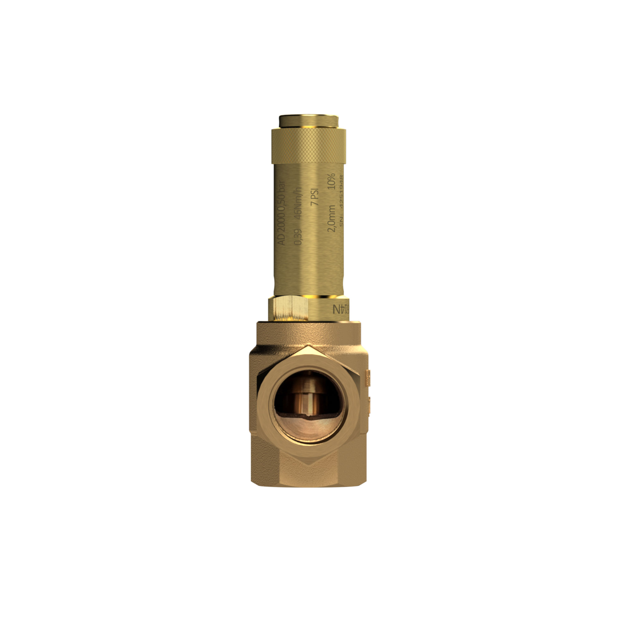 Eck-Sicherheitsventil, Sattdampf, G 1, Ansprechdruck 4 bar - Riegler 105493