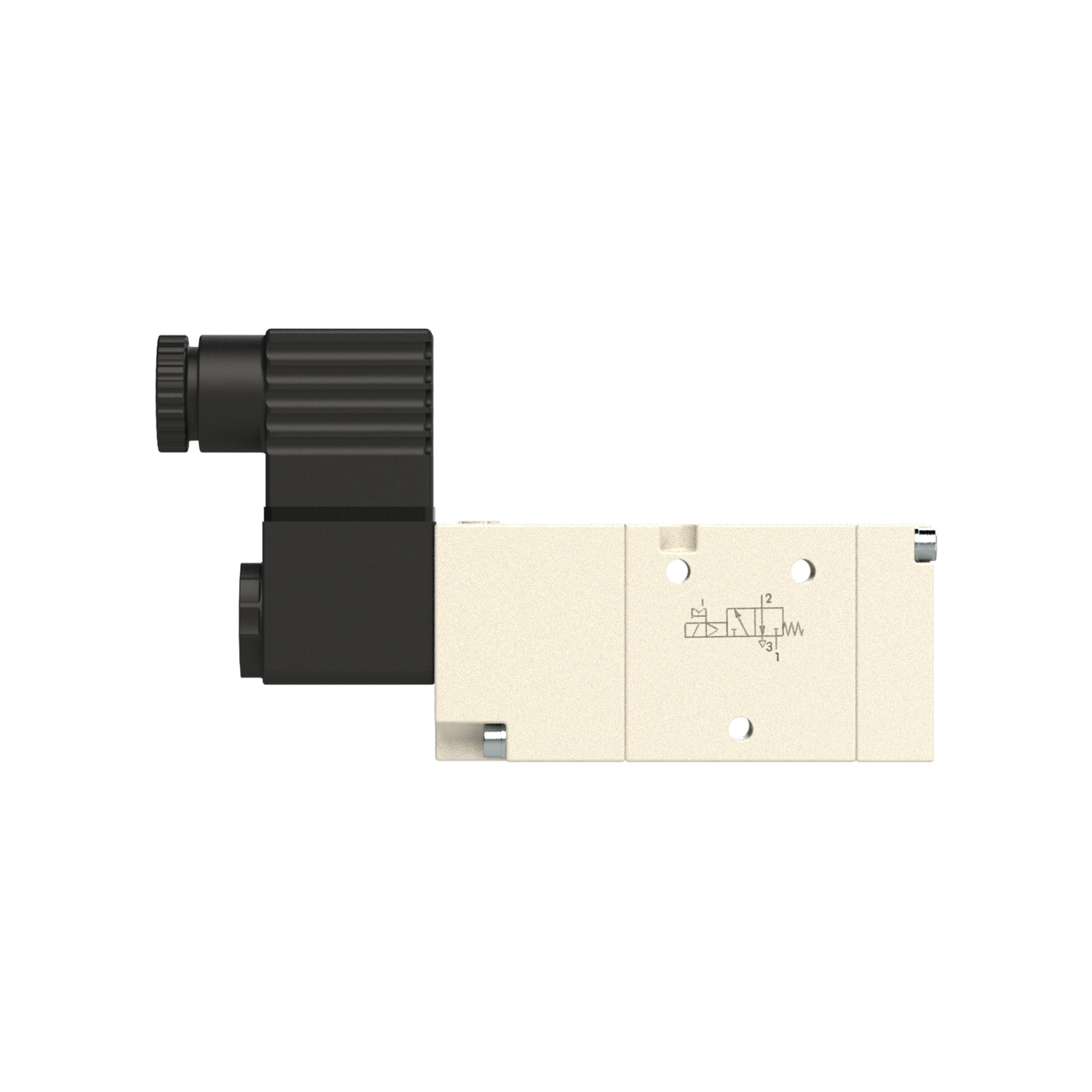 3/2-Wegeventil, elektropneu., monostabil, G 1/4, NC, 230 V, 50 Hz - Riegler 106533