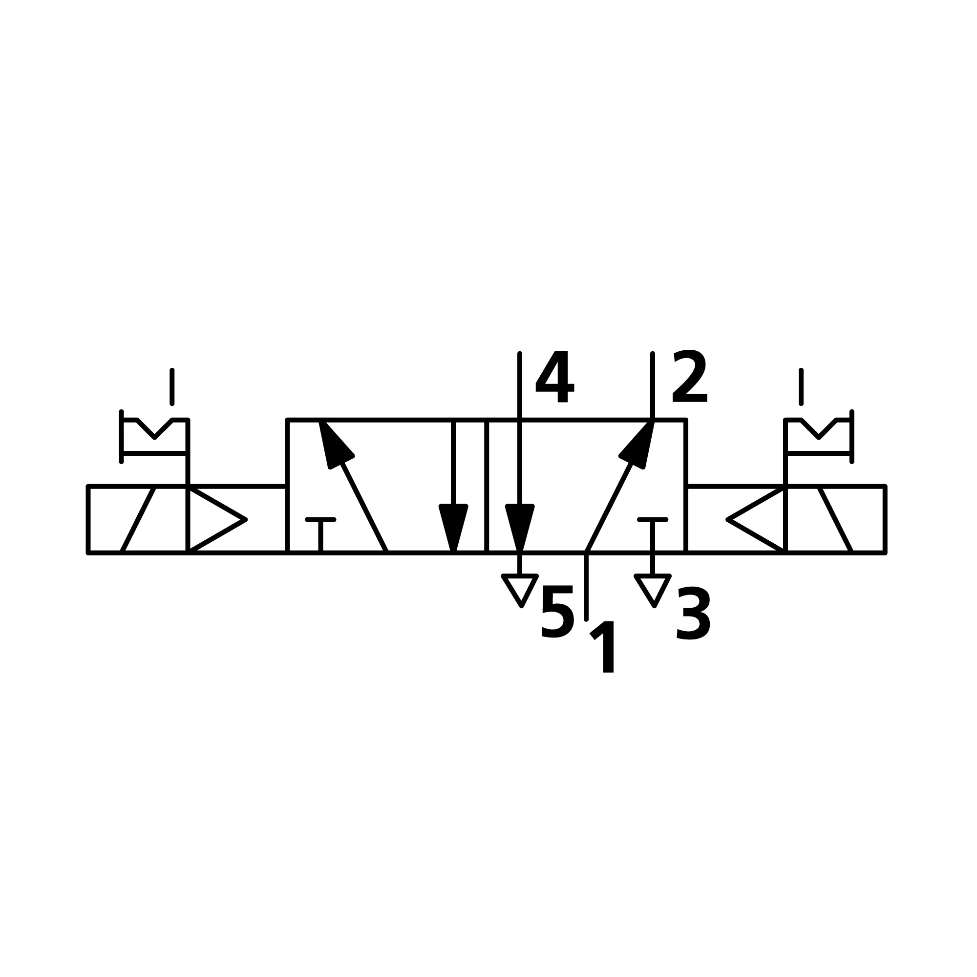5/2-Wegeventil elektropneumat., bistabil, G 3/8, 230 V, 50 Hz - Riegler 106558