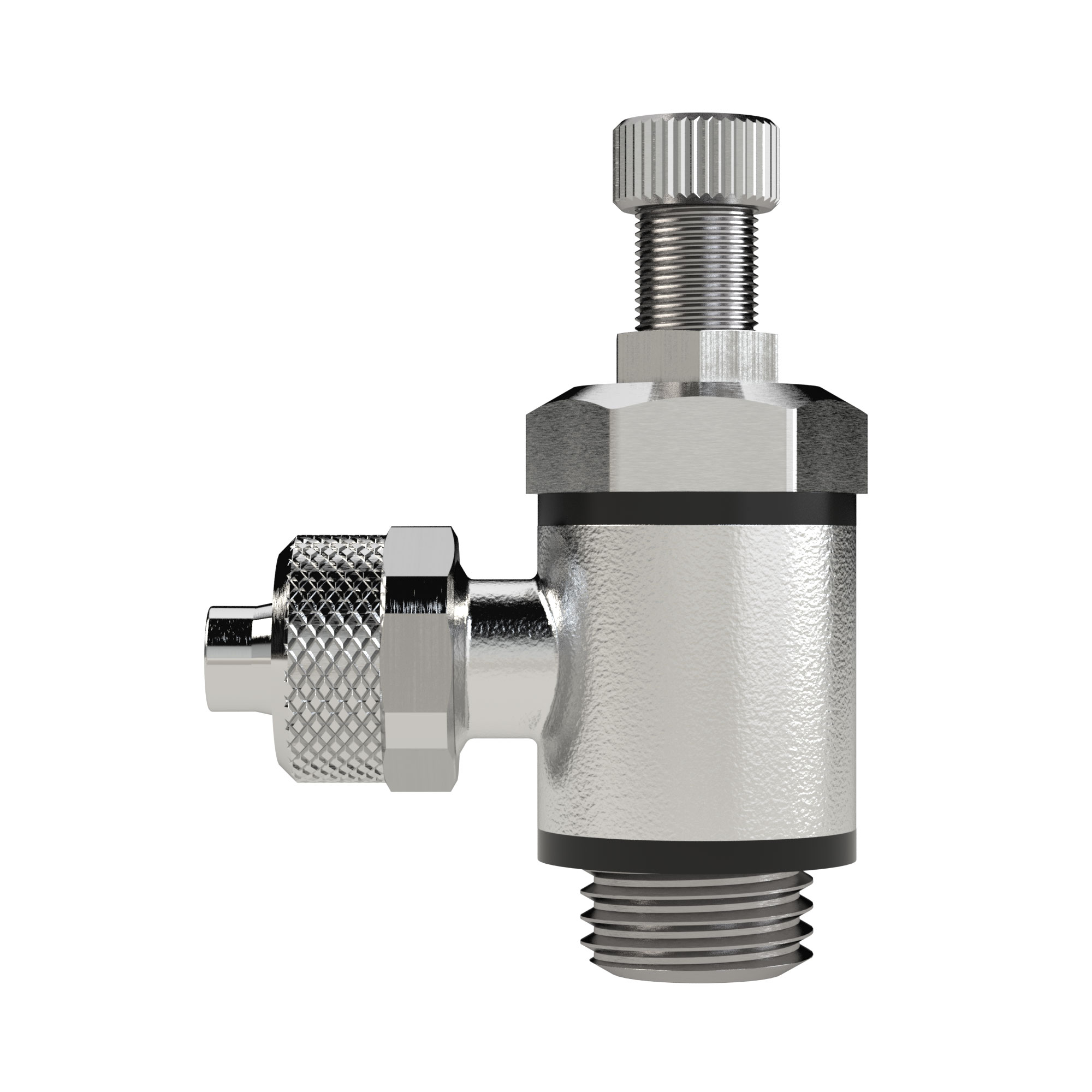 Throttle check valve, Discharge throttle (C) quick connector - Riegler 106951