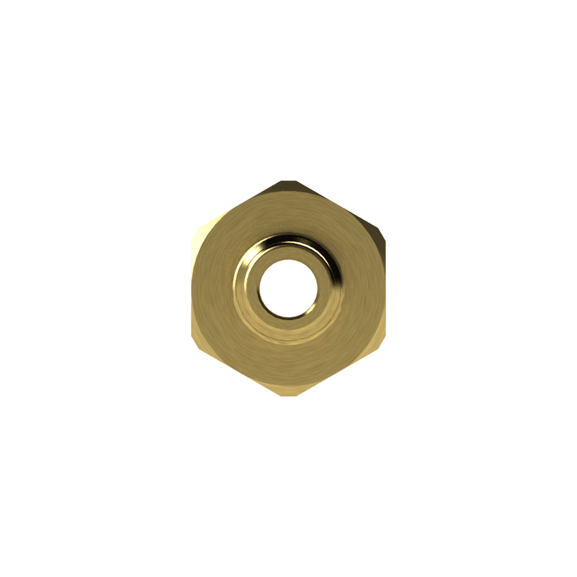 Nipple for couplings I.D. 5, bright brass, G 1/8 ET, AF 14 - Riegler 107148