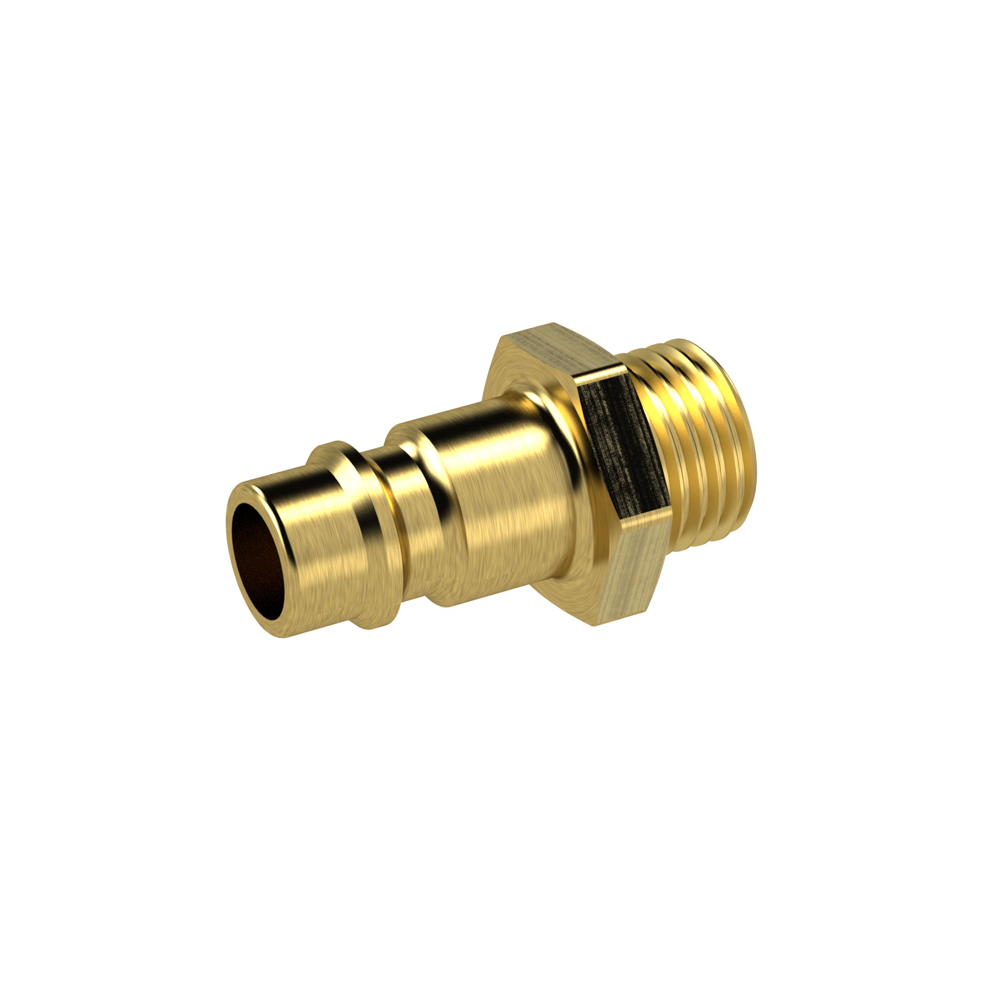 Nippel für Kupplungen NW 7,2 - NW 7,8, Messing blank - Riegler K455