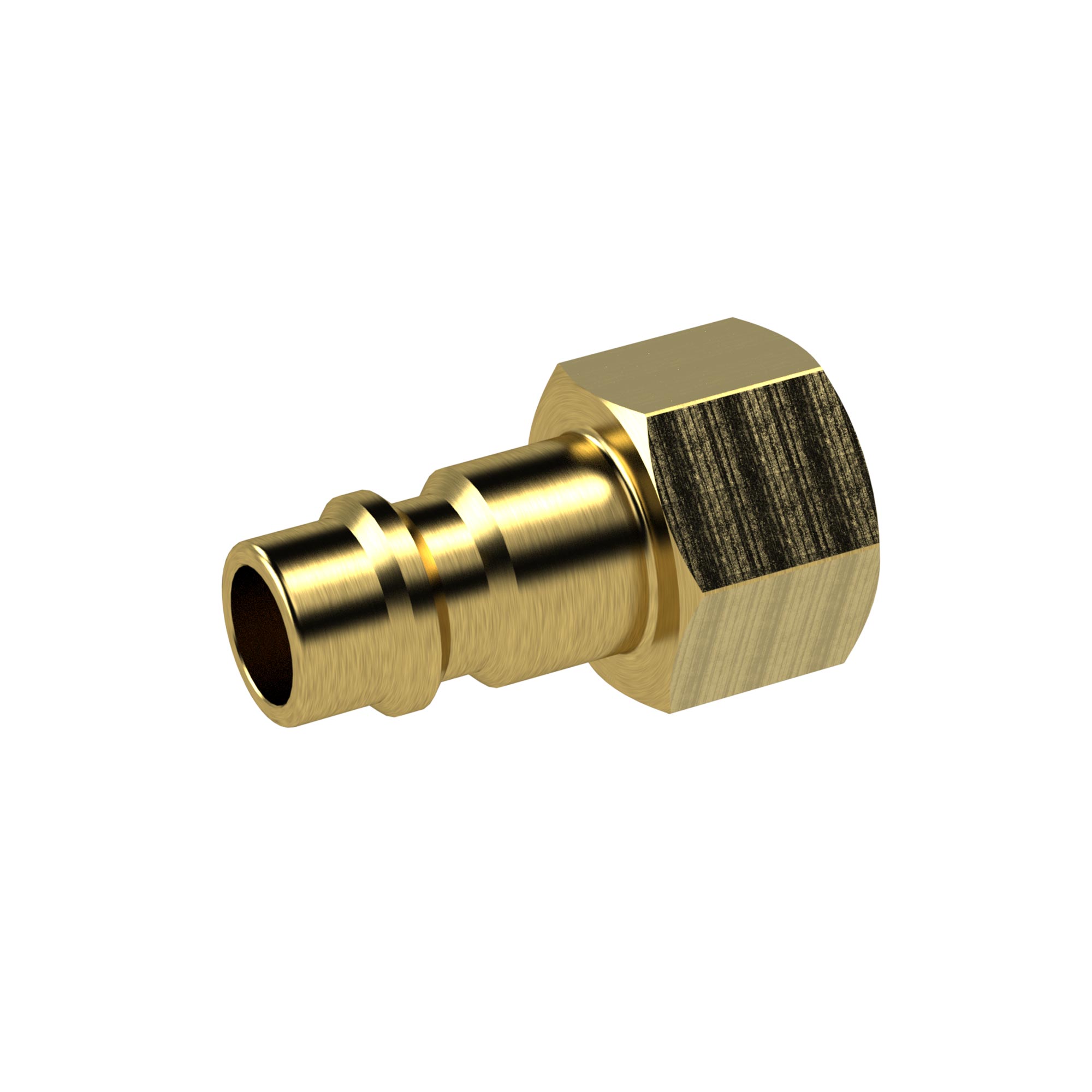 Nippel für Kupplungen NW 7,2 - NW 7,8, Messing blank - Riegler K457