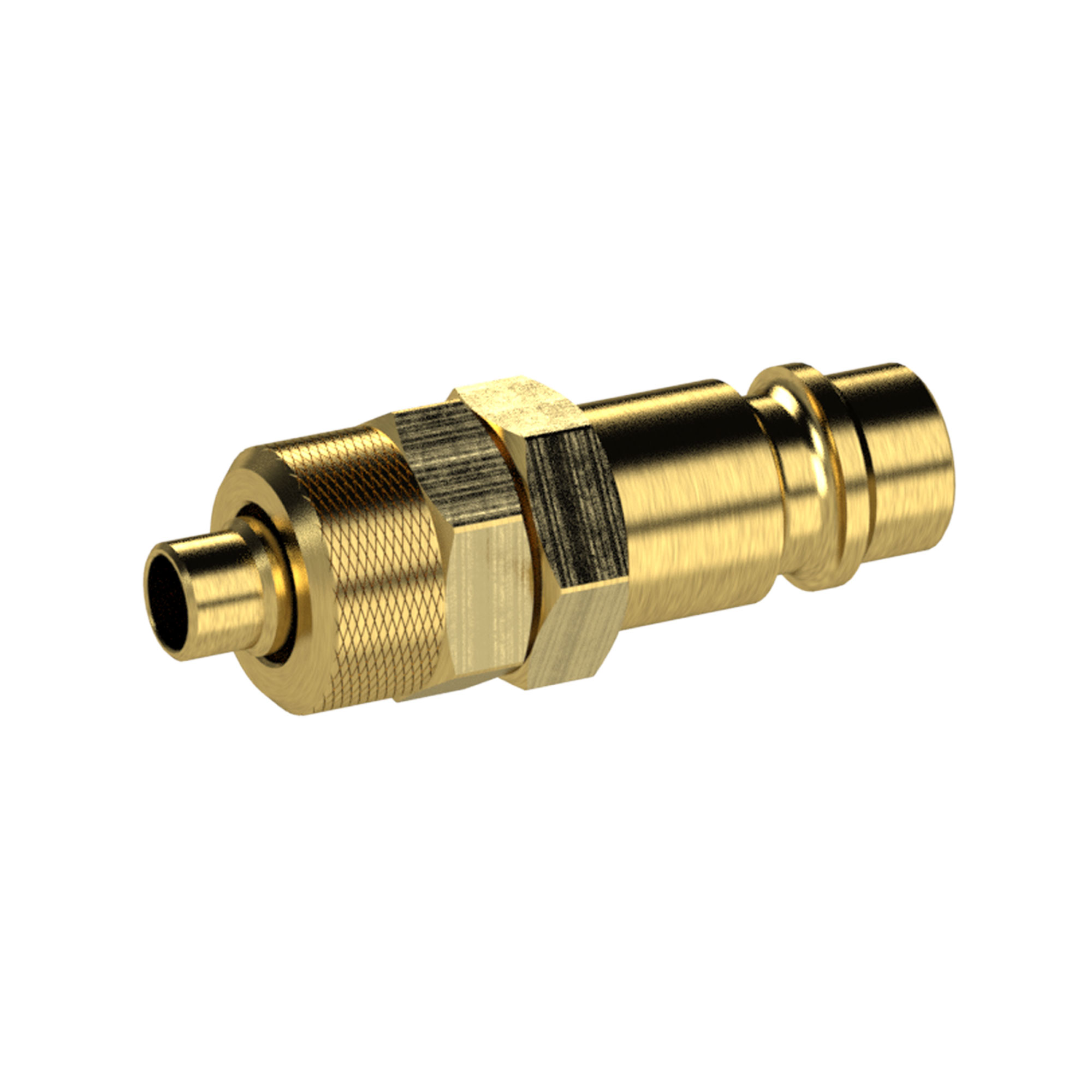 Nipple for couplings I.D. 7.2 - 7.8, bright brass - Riegler K458