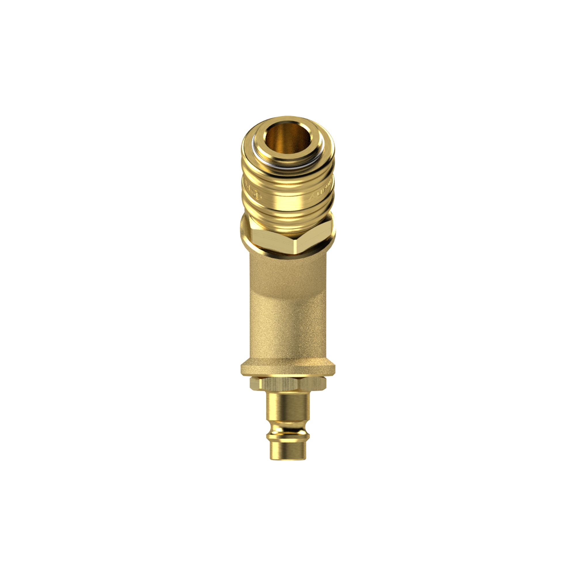 Distributor 2 quick-connect couplings I.D. 7.2, Plug nipple G 3/8 - Riegler 107262