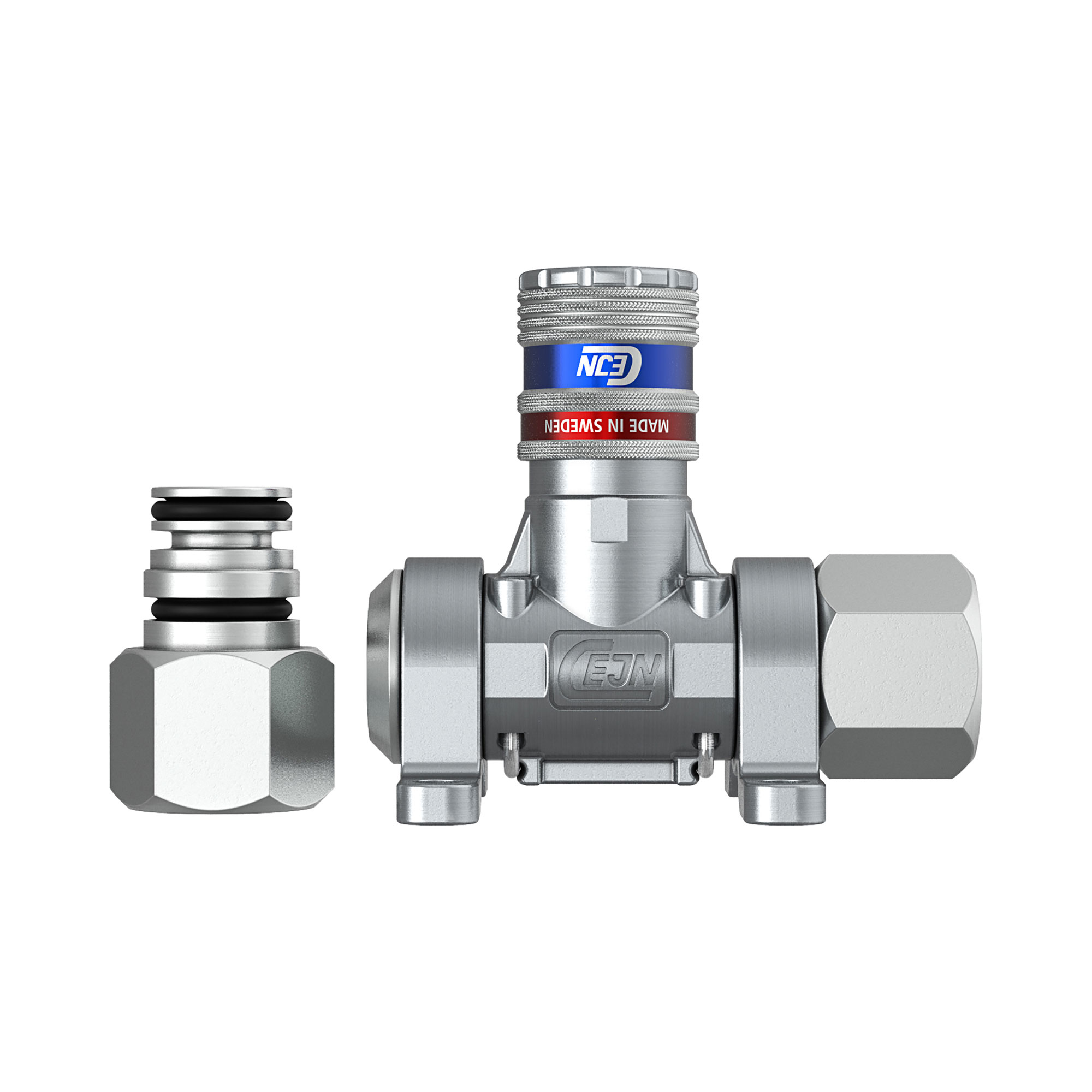 Compressed air distributor »Multi-Link«, 2 safety couplings 7.6 - Riegler 107399
