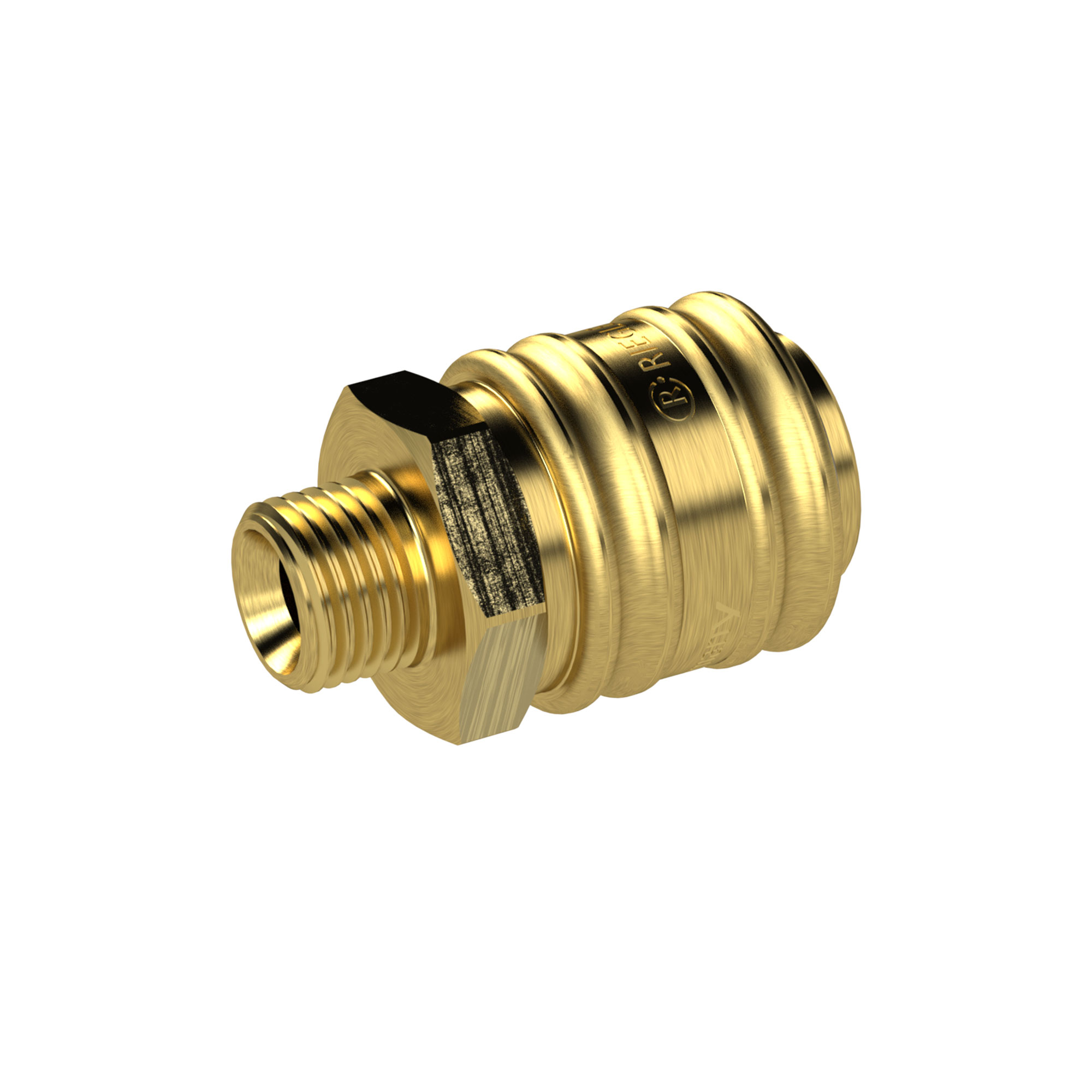 Quick-connect coupling I.D. 7.2, locking on both sides - Riegler K298