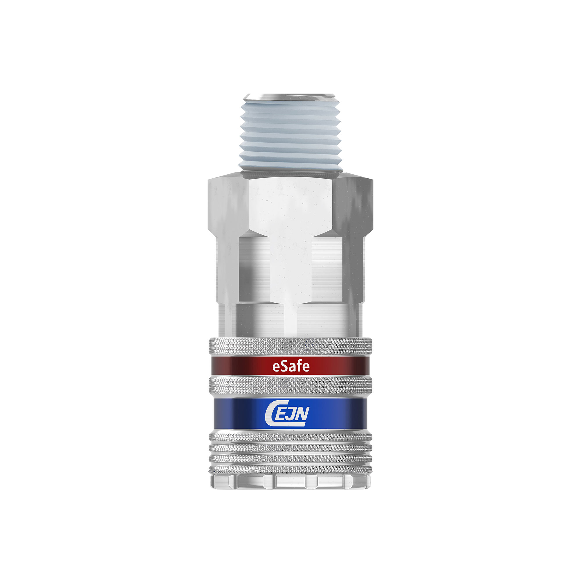 Safety coupling I.D. 10, Steel / brass galvanised, R 3/4 ET - Riegler 107617