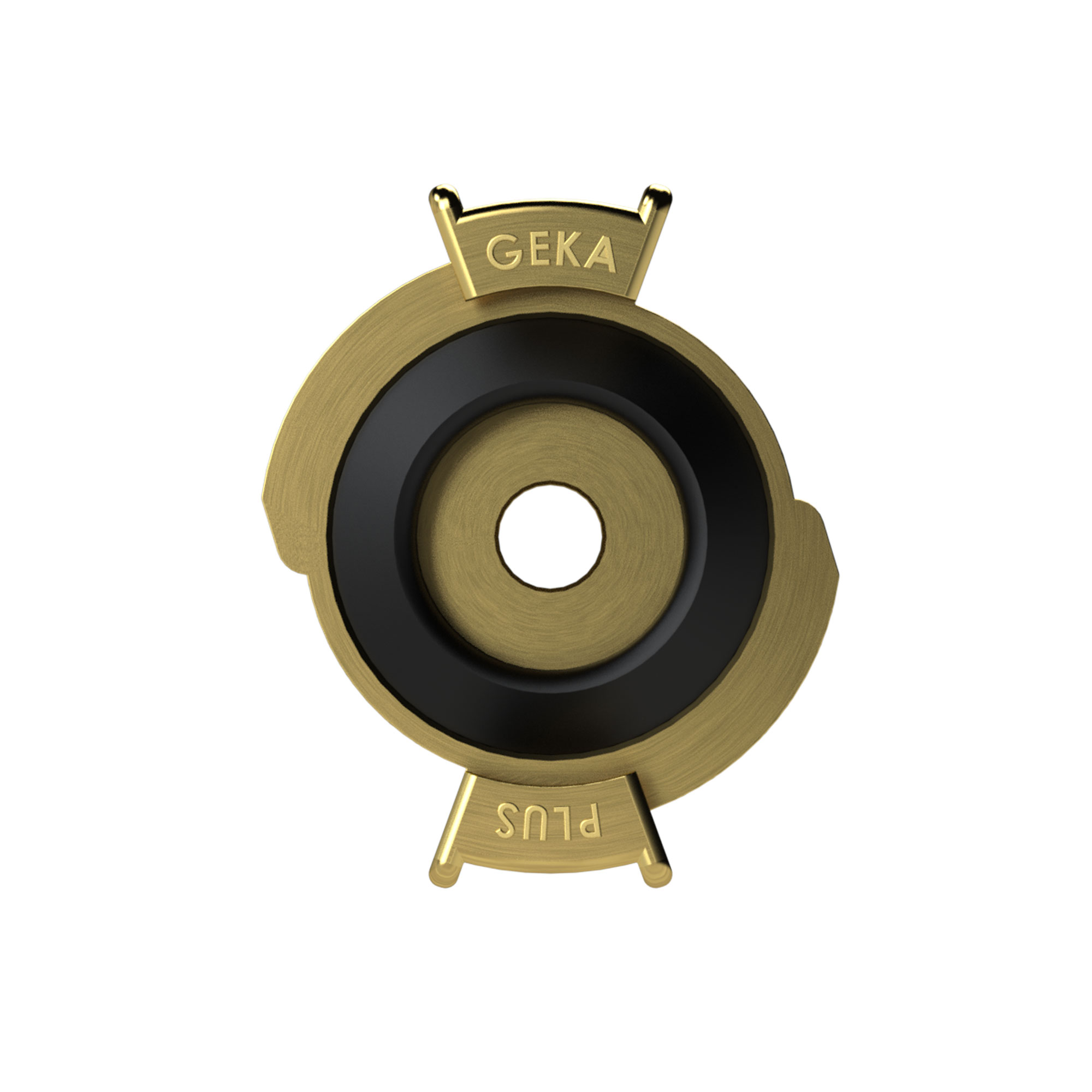 GEKA threaded piece, rigid, bright brass, G 1/2 exterior - Riegler 107769