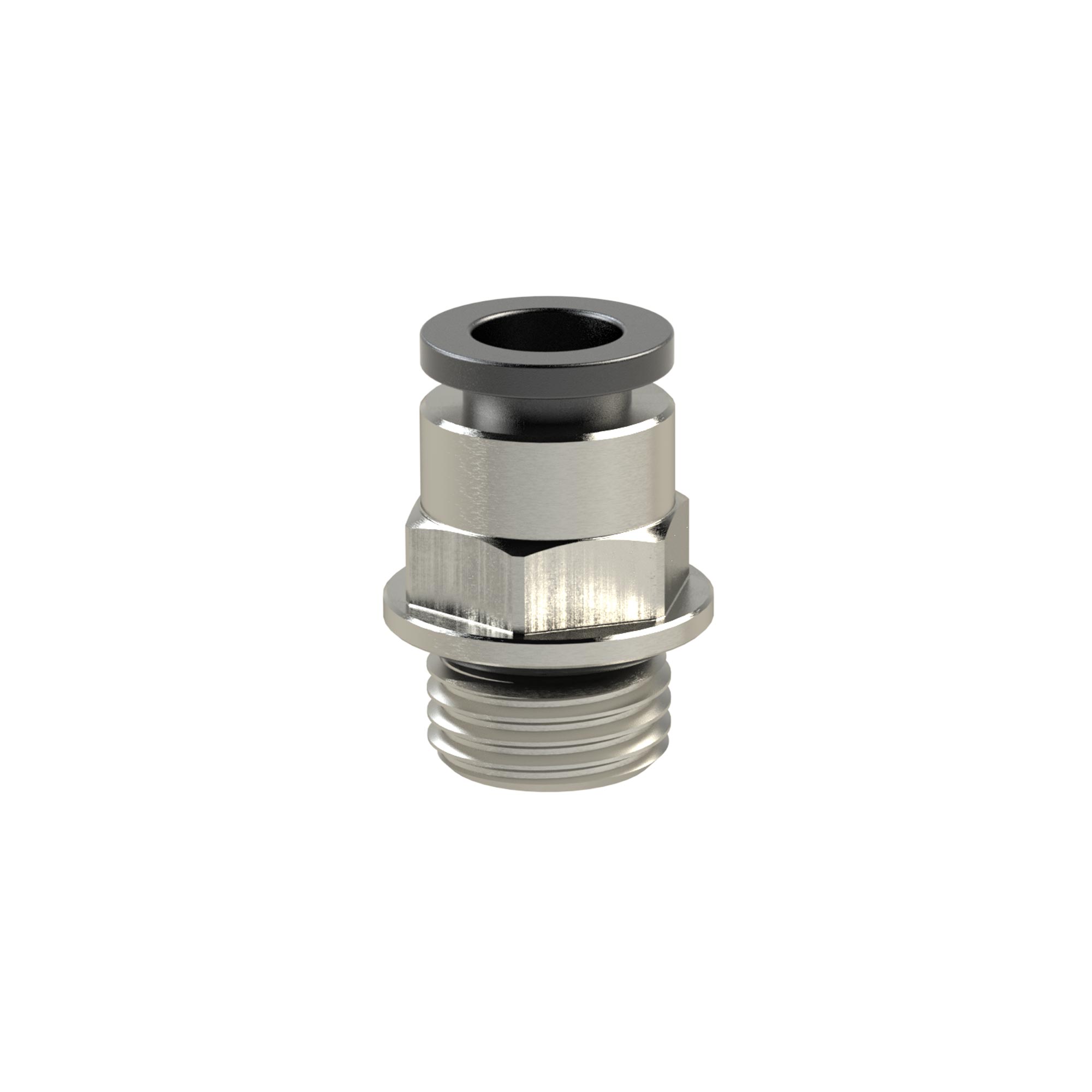 Straight push-in fitting »click-clock« G 1/4 o., hose exterior Ø4 - Riegler 108558