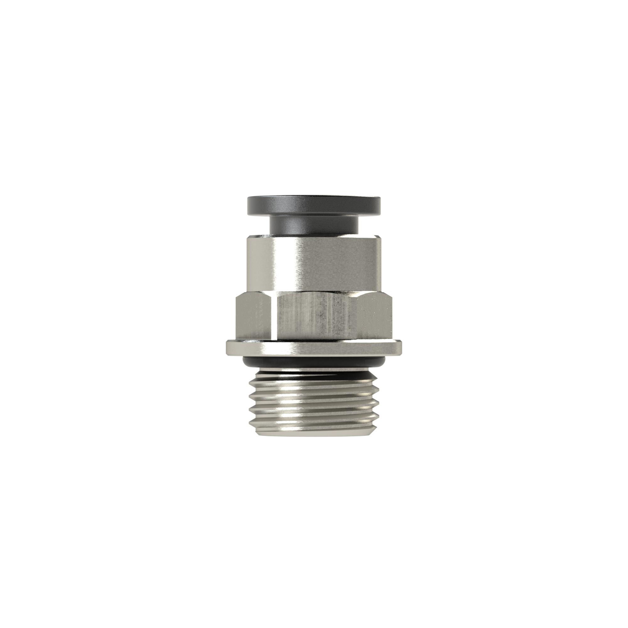 Straight push-in fitting »click-clock« G 3/8 o., hose exterior Ø8 - Riegler 108564