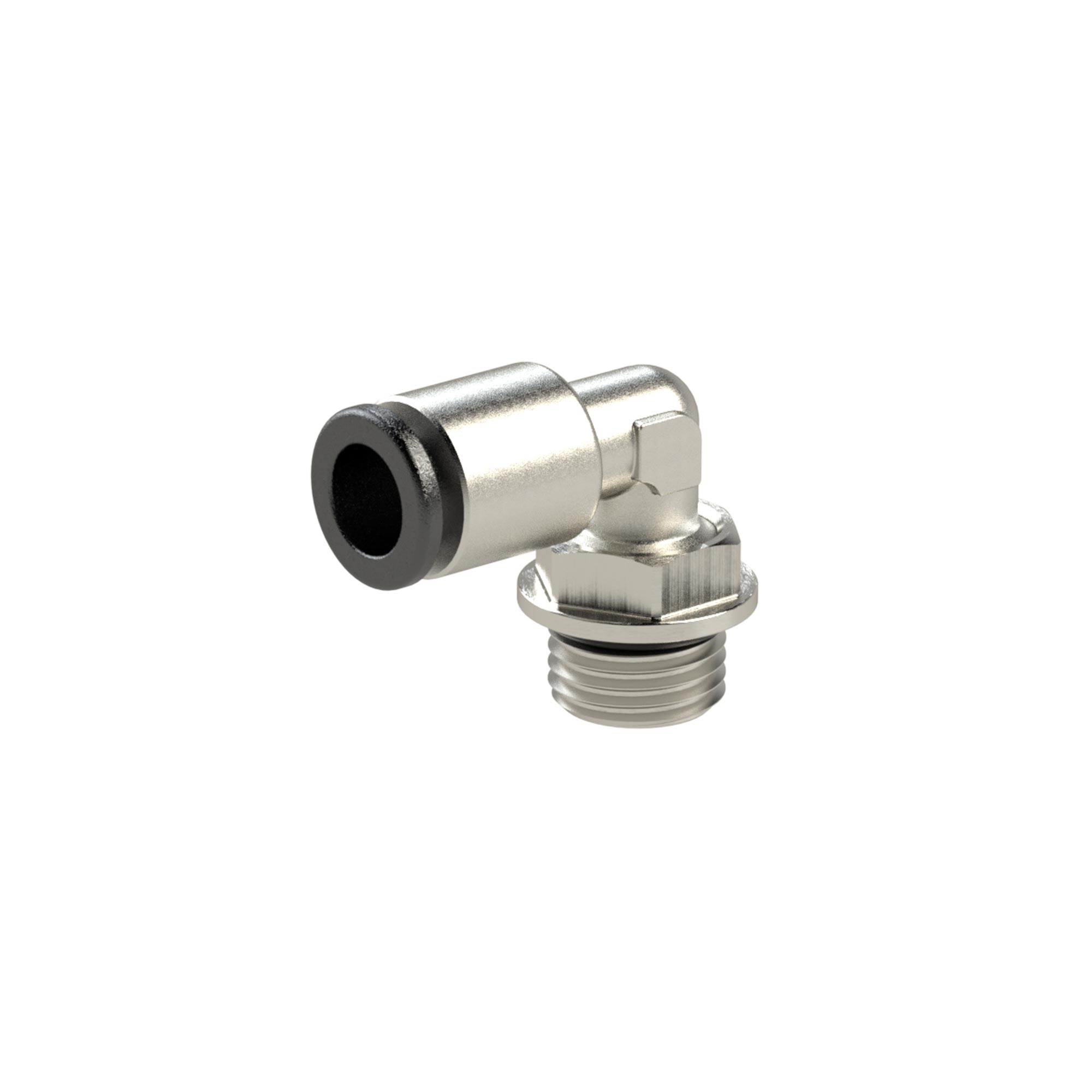 L-Steckverschraubung »click-clock«, drehbar - Riegler K1183