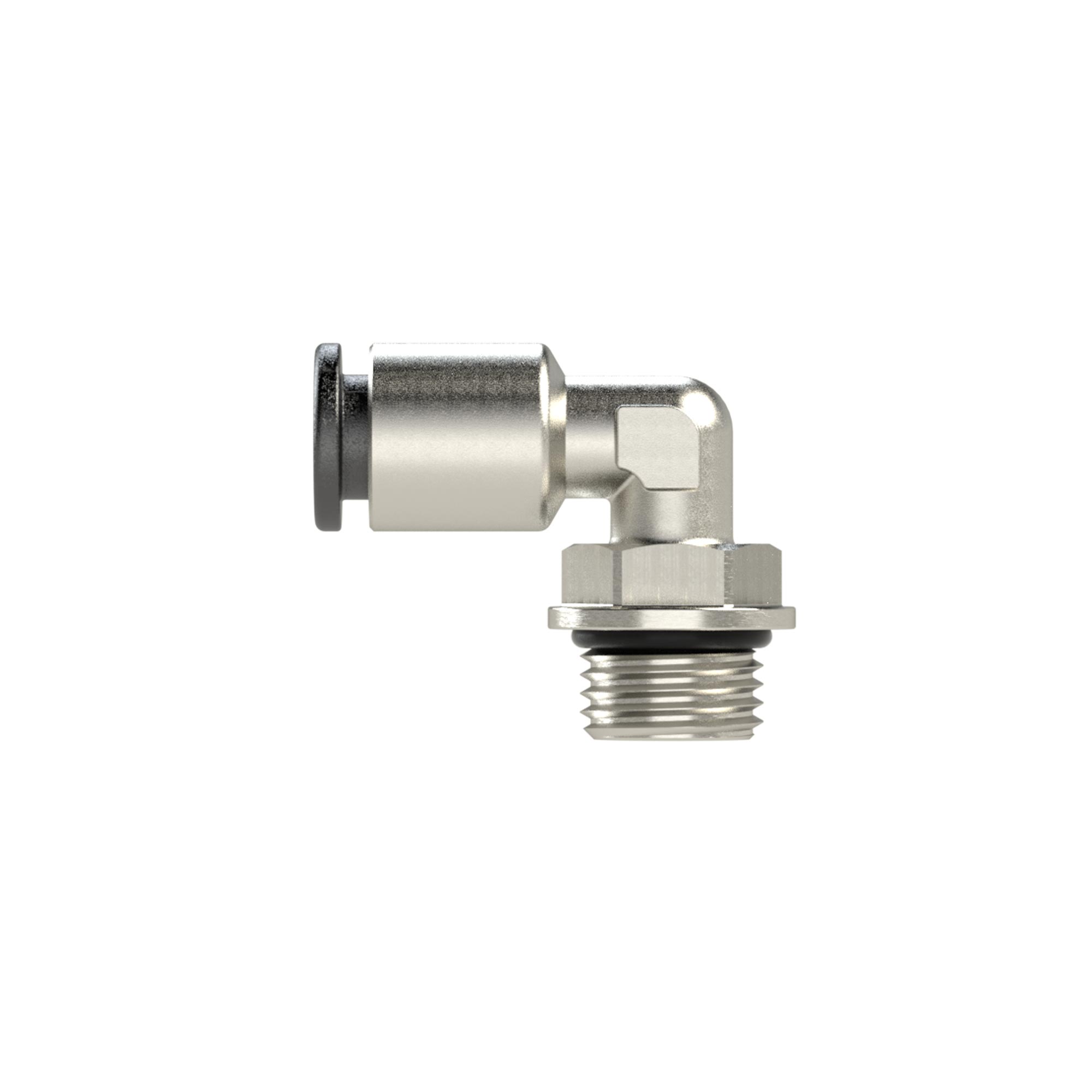 L-Steckverschraubung »click-clock«, drehbar, G 3/8 außen, Ø 10 mm - Riegler 108608