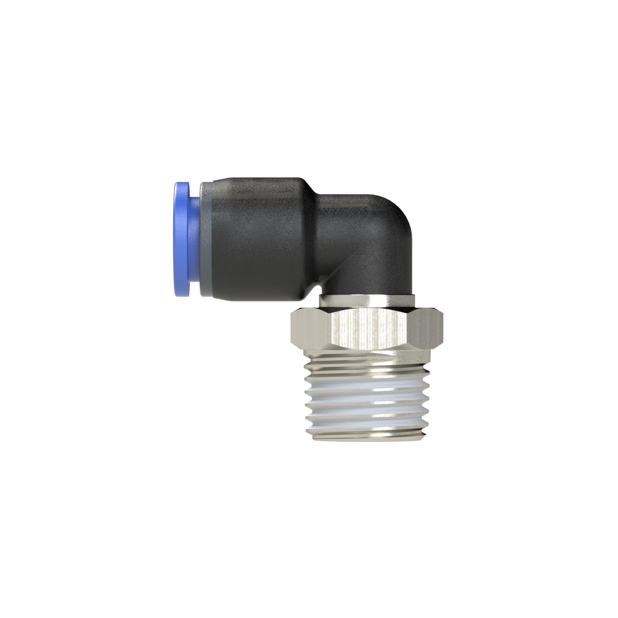 Push-in L-fitting »Blue Series«, rotating, R 1/4 o. - Riegler 109285