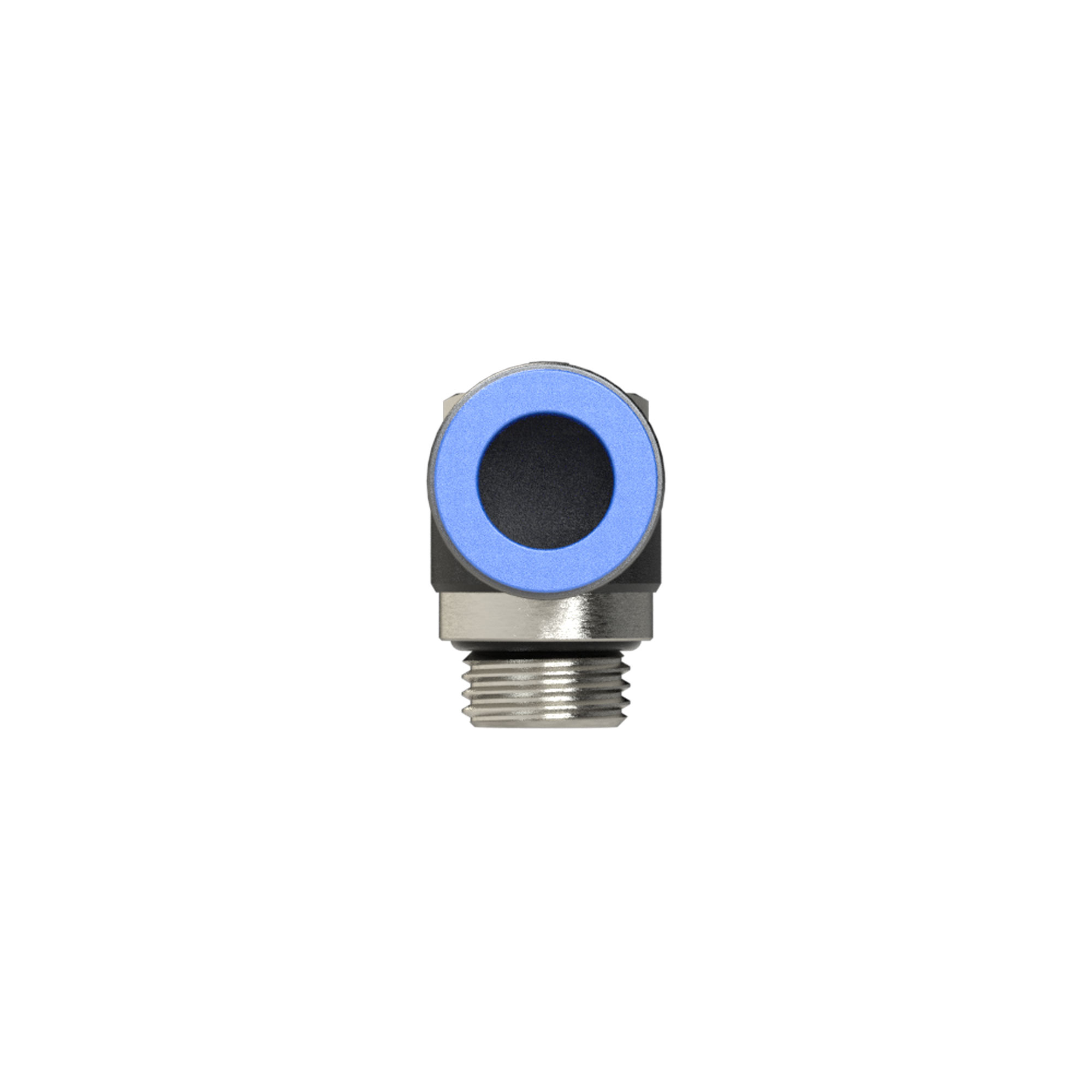 Push-in L-fitting »Blue Series«, rotating, M5 o. - Riegler 109403