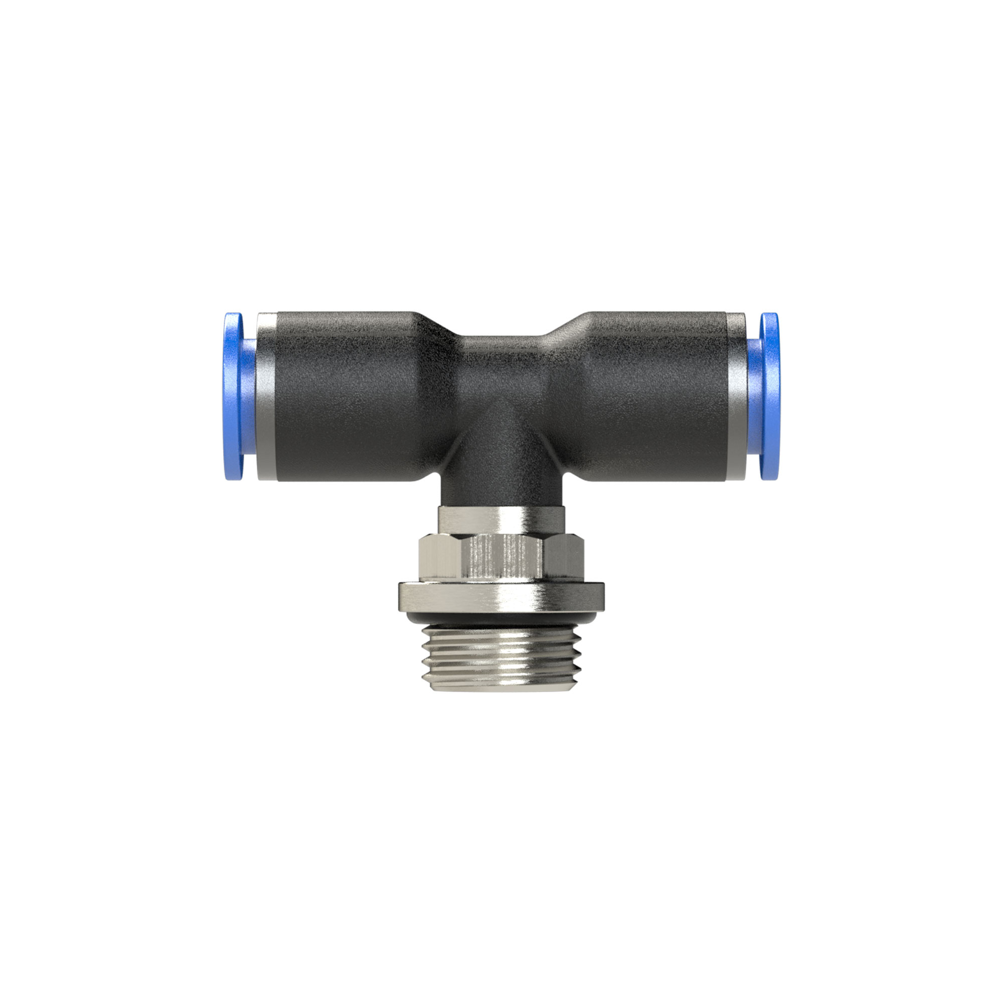 Push-in T-fitting »Blue Series«, rotating, M5 o. - Riegler 109471