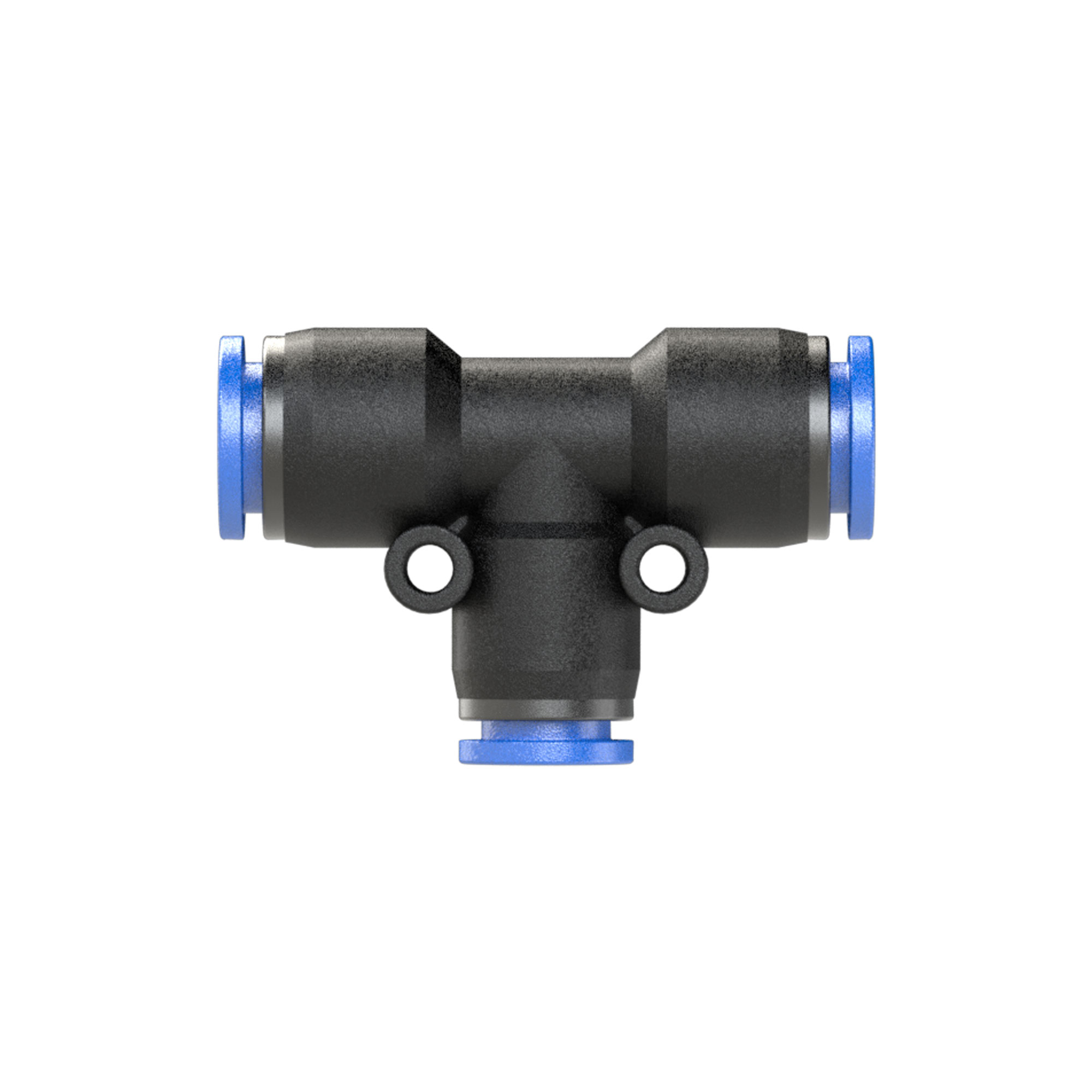 T-Steckverbindung »Blaue Serie«, reduzierend, Schlauch-Ø 2x6/1x4 - Riegler 109835