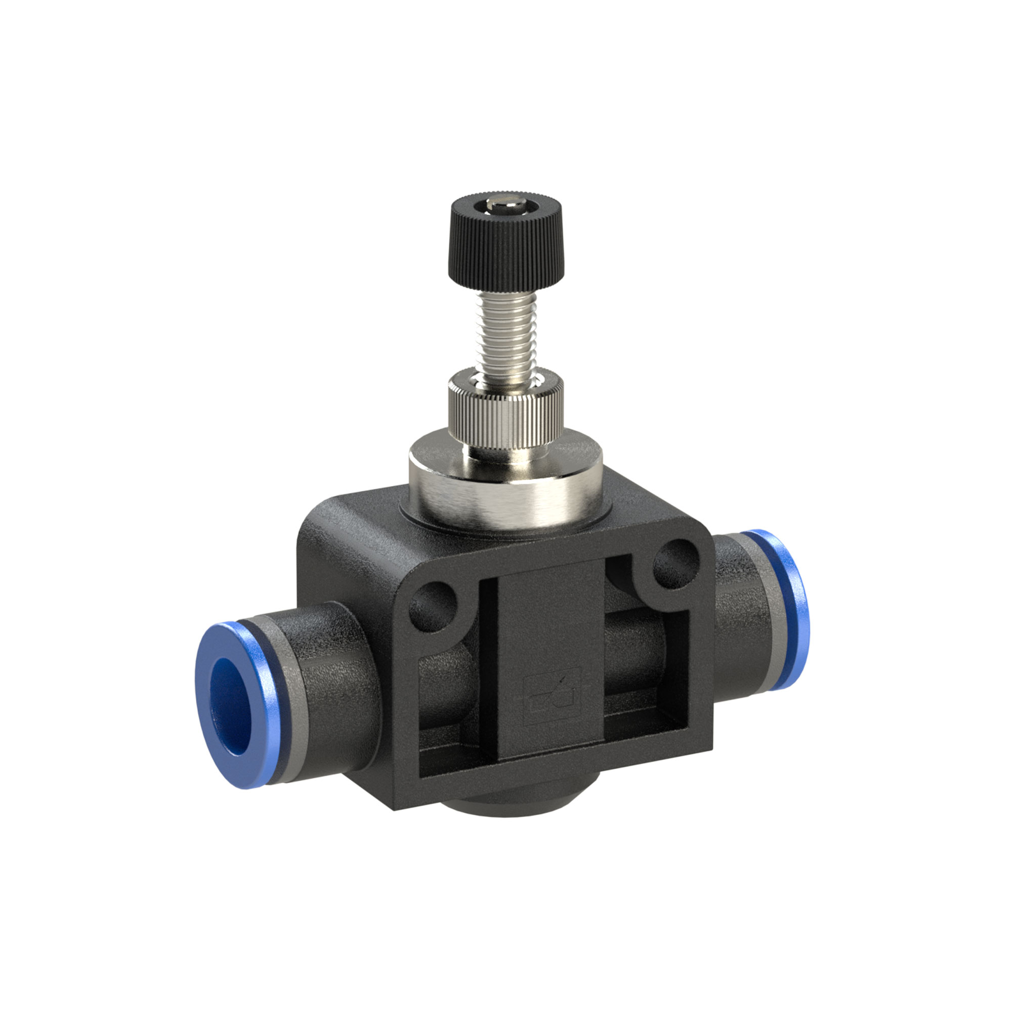 Throttle check valve »Blue Series«, Plug connector - Riegler K1356