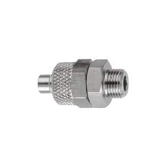 Riegler 110668.Straight screw-in fitting, M5 o., for hose 5/3 mm, AF 8