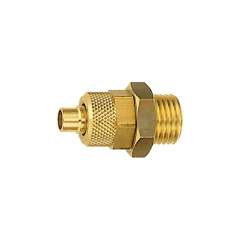 Riegler 110457.Straight screw-in fitting, M5 o., for hose 5/3 mm, Brass