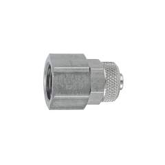 Riegler 110679.Straight screw-on fitting, G 1/4 i., for hose 6/4 mm, AF 17