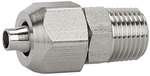 Riegler 110693.Straight screw-in fitting, R 3/8, for hose 10/8, Stainless steel