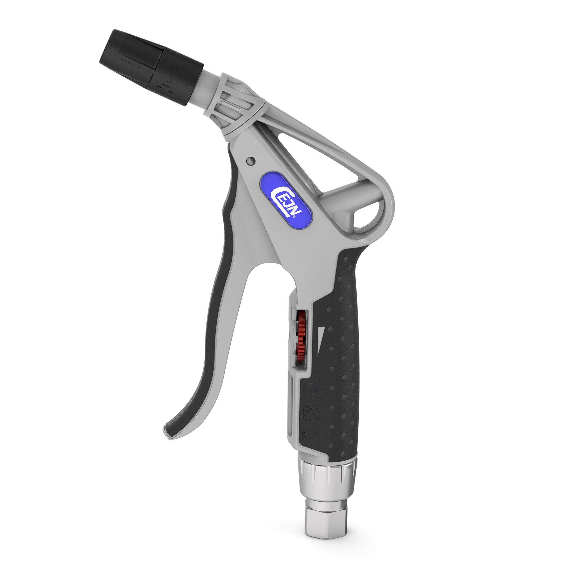 MultiFLOW blow gun, adjustable fluid jet, G 1/4" (fem), plastic and aluminum - Cejn 112100352