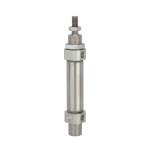 Riegler 114900.Round cylinder »MI«, double-acting, PistonØ 32, Stroke 400, G 1/8