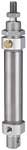 Riegler 114950.Round cylinder »MSI« single-acting, PistonØ 16, Stroke 20, M5x0.8