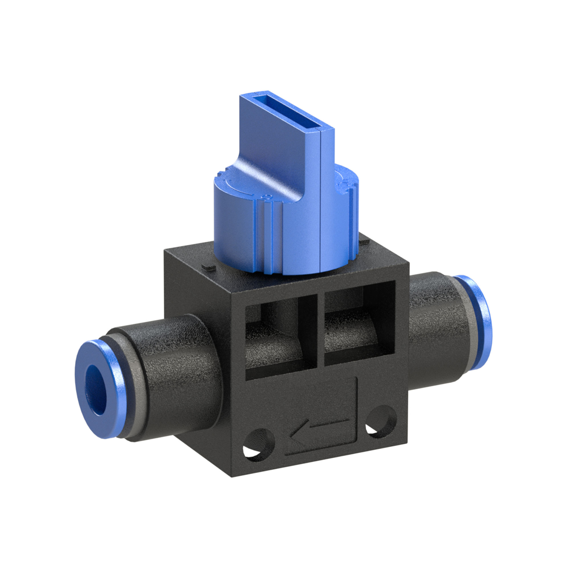 Blocking valve, plug connection »Blue series« - Riegler K1369