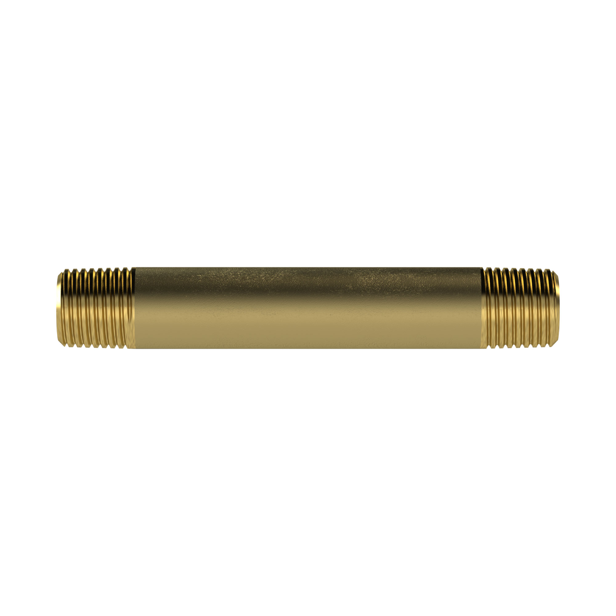 Rohrdoppelnippel, G 1 1/2, Länge 150 mm, Messing blank - Riegler 111093