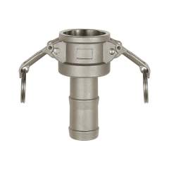 Riegler 108099.Kamlok quick-connect socket, C type, 1.4401, Hose I.D. 19