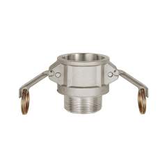 Riegler 108034.Kamlok quick-connect socket with ET, B type, Aluminium, R 3/4