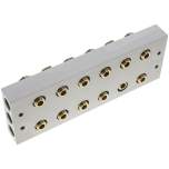 Airtec R 143/6. P-R-S-Leiste inkl. Hohlschrauben und Dichtungen für Ventilbaureihe M07 / P07